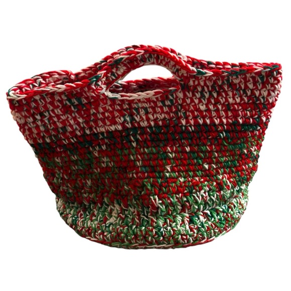 Festive Red and Green Holiday Basket - Picture 2 of 2